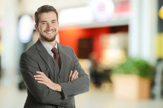 Professional insurance advisor at work